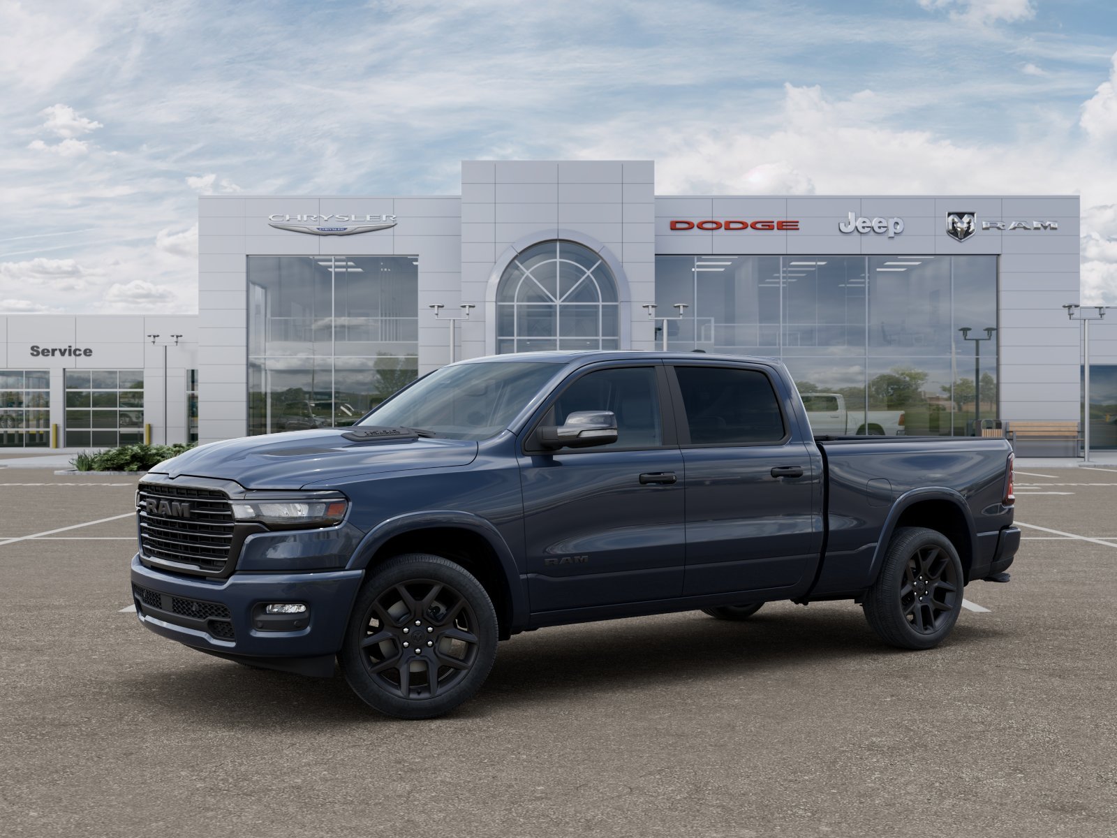 New 2026 Forged Blue Metallic Exterior Paint RAM Laramie image 11