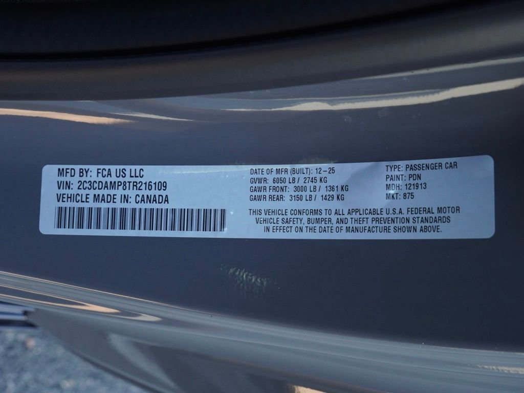 New 2026 Destroyer Gray Exterior Paint Dodge R/T Scat Pack image 26