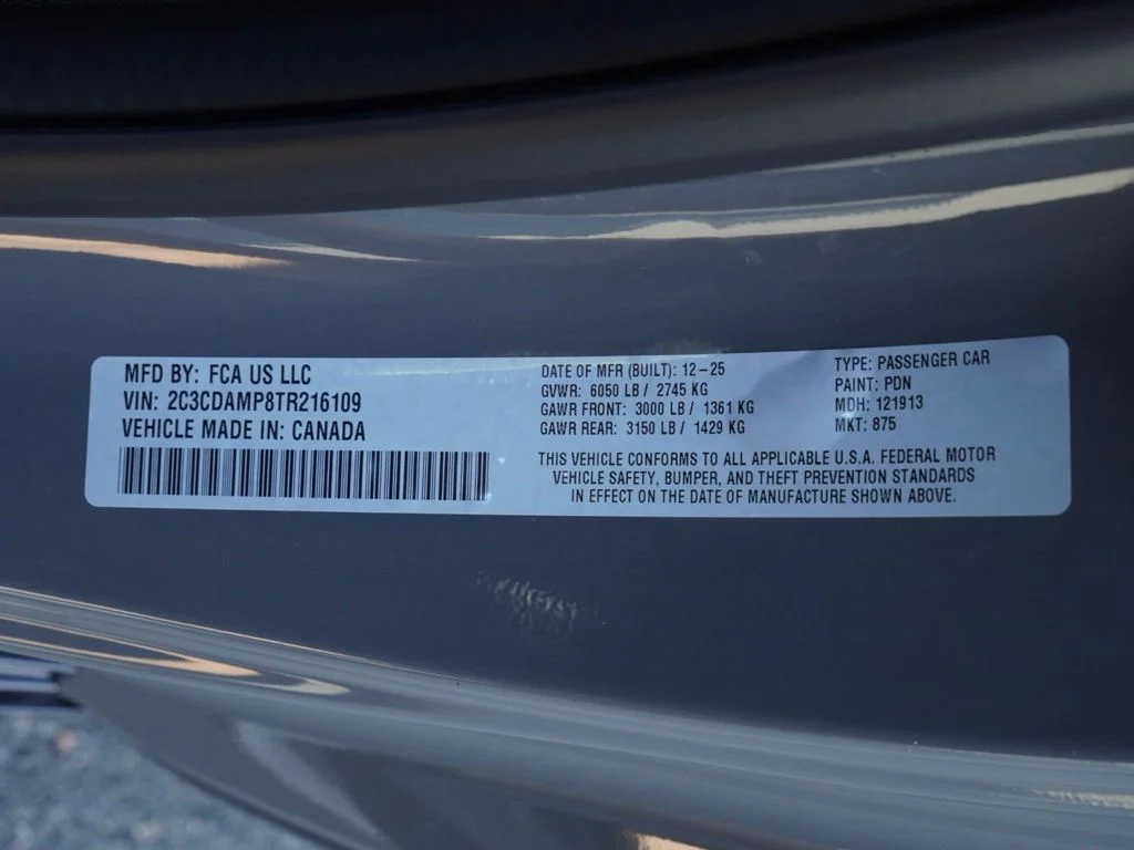 New 2026 Destroyer Gray Exterior Paint Dodge R/T Scat Pack image 26