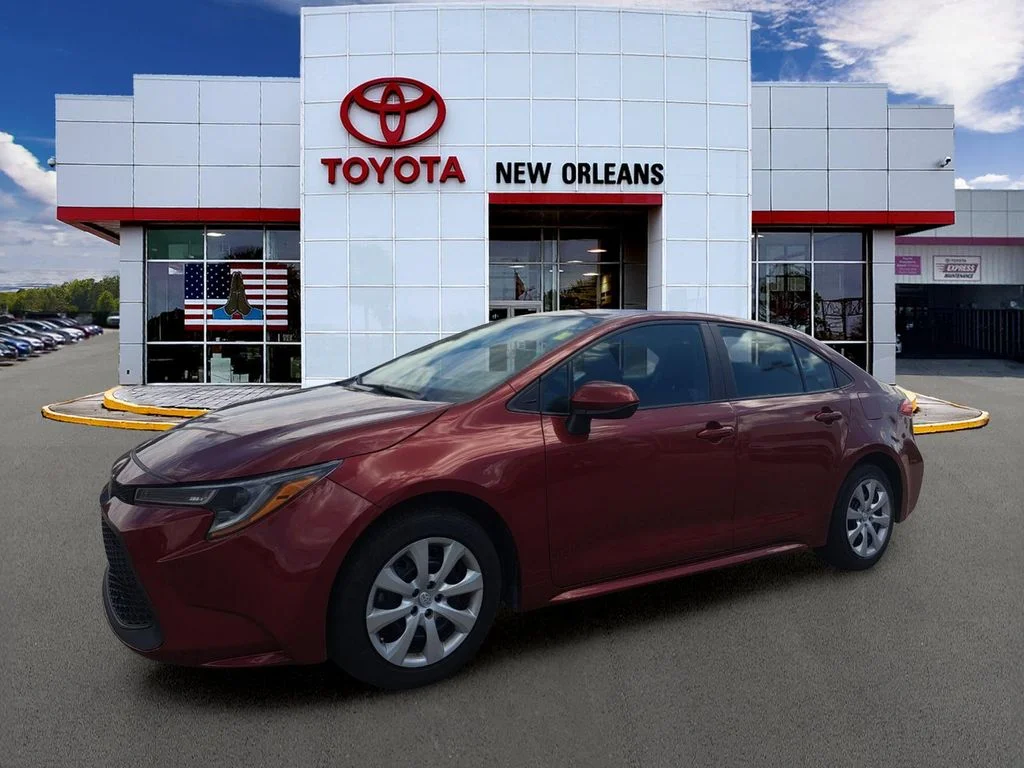 Used 2022 Red Toyota LE image 1