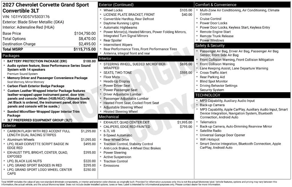 New 2027 Blade Silver Metallic Chevrolet 3LT image 6