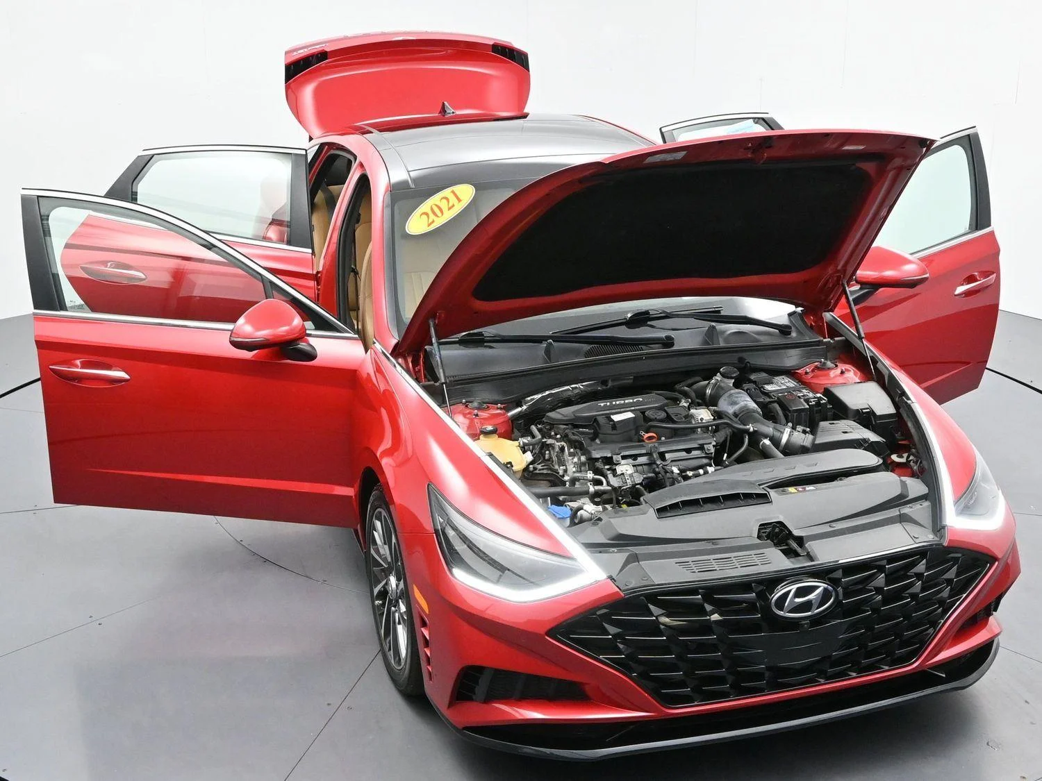 Used 2021 Calypso Red Hyundai Limited image 48