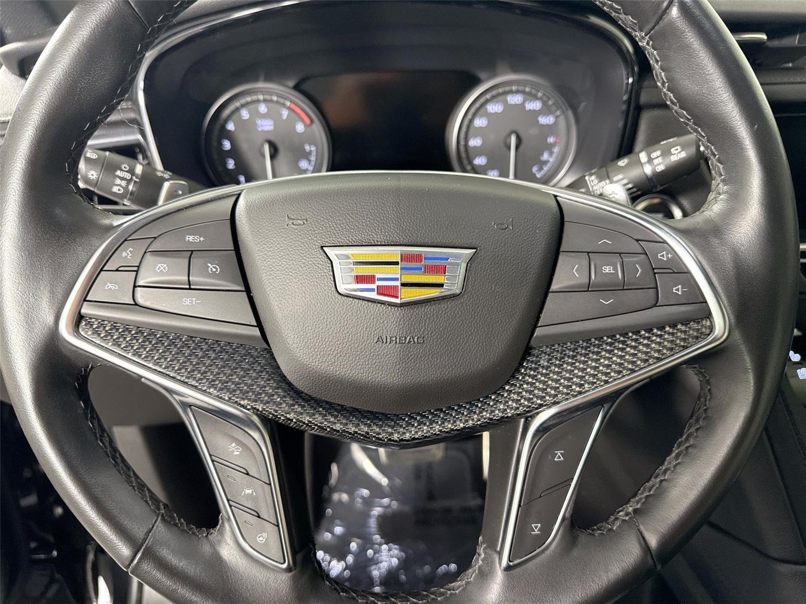 Used 2024 Stellar Black Metallic Cadillac AWD Sport image 17