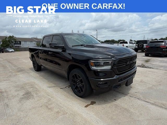 Used 2023 Diamond Black Crystal Pearlcoat Ram Laramie image 1