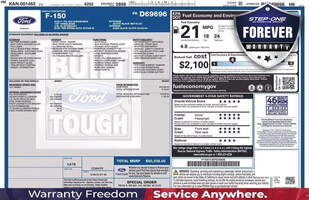 Used 2023 Black Ford XLT image 41