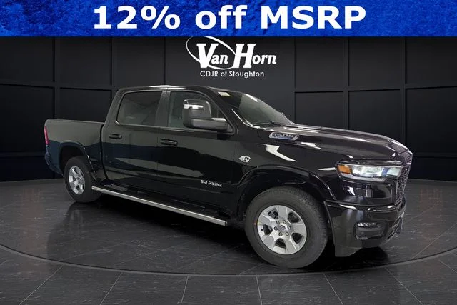 New 2026 Diamond Black Crystal Pearl-Coat Exterior Paint RAM Big Horn/Lone Star image 1