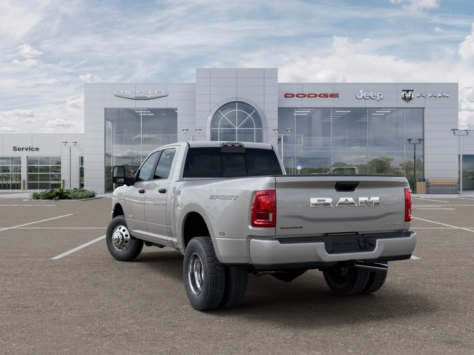 New 2026 Silver-Zynith Exterior Paint RAM Big Horn image 3