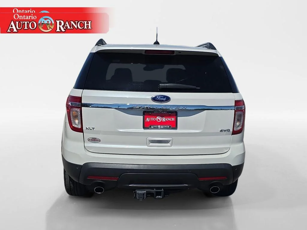 Used 2015 White Platinum Metallic Tri-Coat Ford XLT image 4