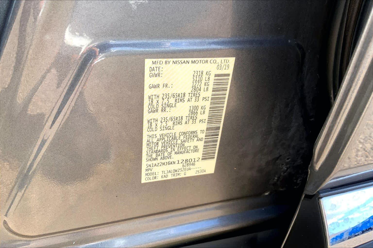 Used 2019 Gun Metallic Nissan SV image 34