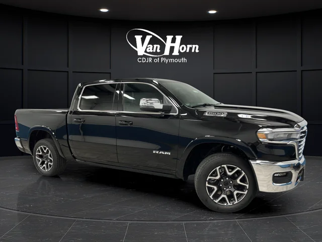 New 2026 Diamond Black Crystal Pearl-Coat Exterior Paint RAM Laramie image 1