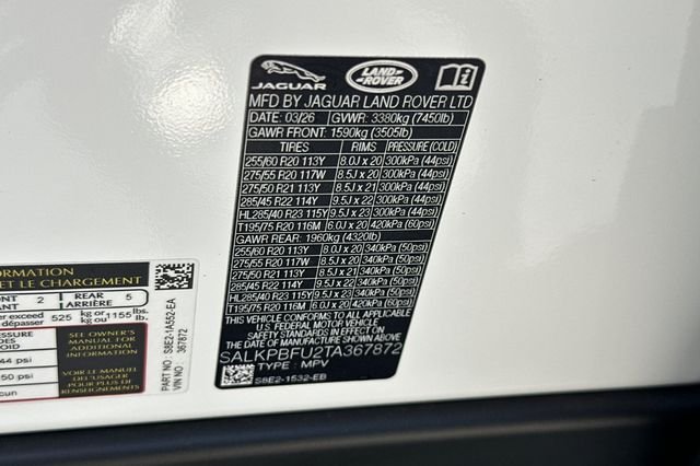 New 2026 Fuji White Land Rover SE image 27