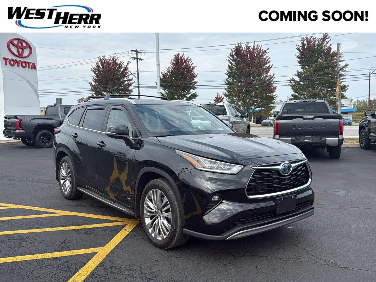 Used 2023 Midnight Black Metallic Toyota Platinum image 1