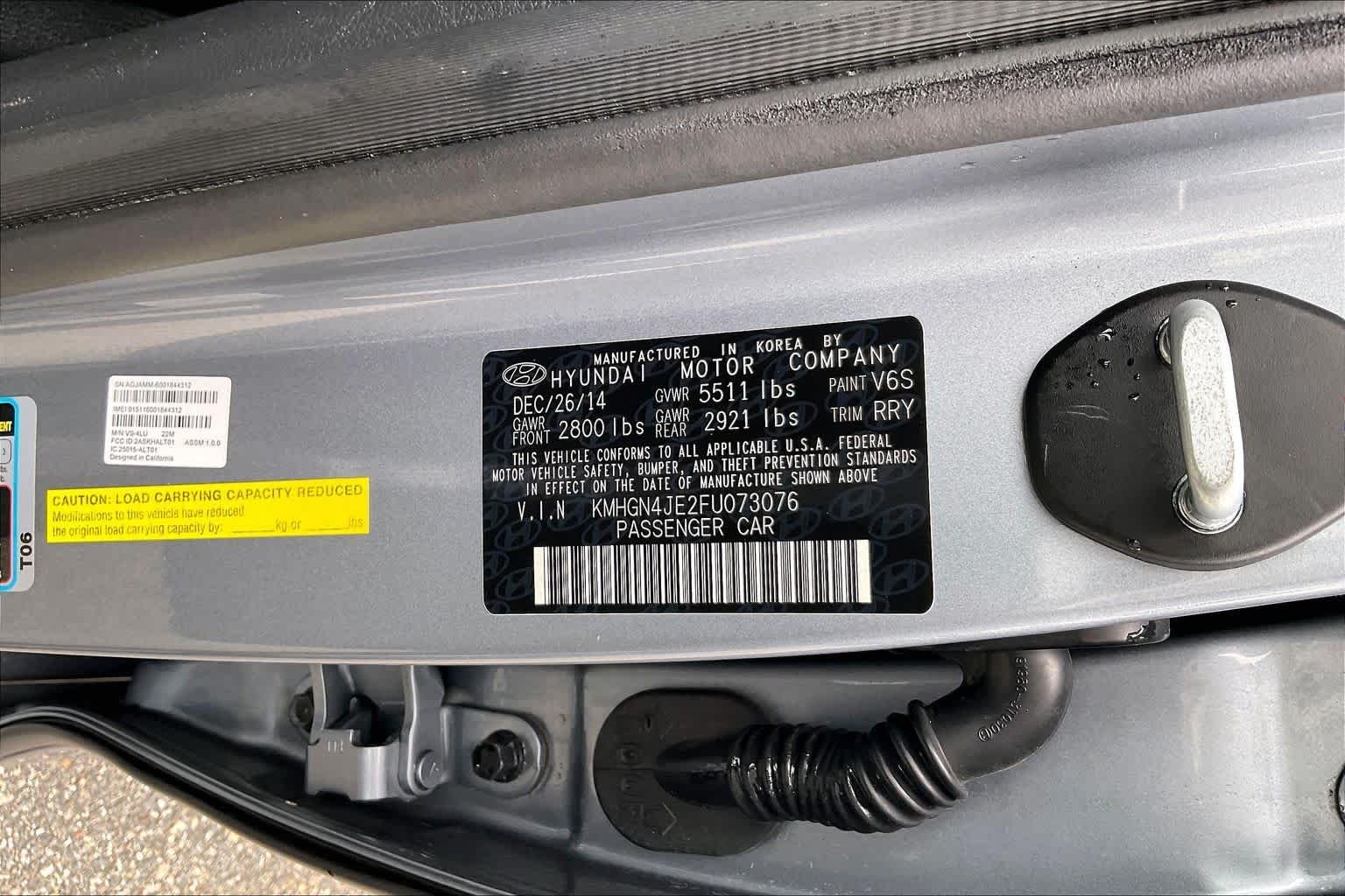Used 2015 Parisian Gray Hyundai 3.8L image 33