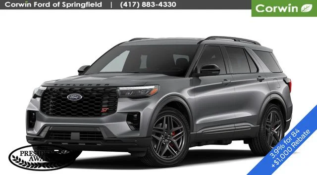 New 2026 Carbonized Gray Metallic Ford ST image 1