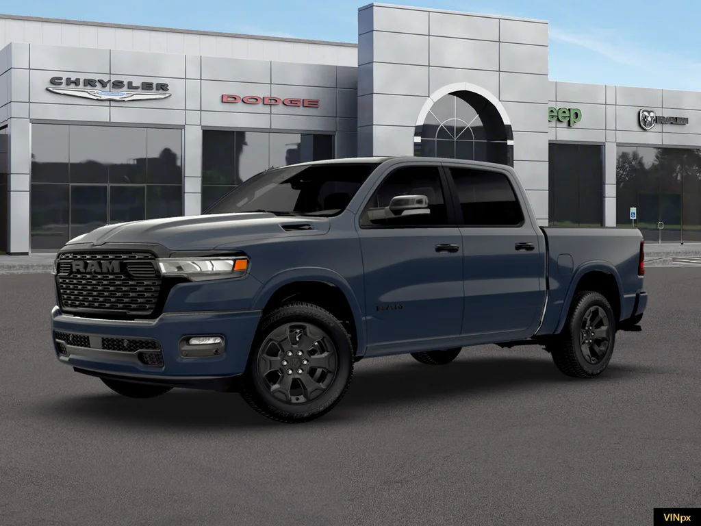 New 2026 Forged Blue Metallic Exterior Paint RAM Big Horn Night Edition image 1