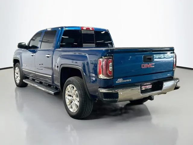 Used 2018 STONE BLUE METALLIC GMC SLT image 8
