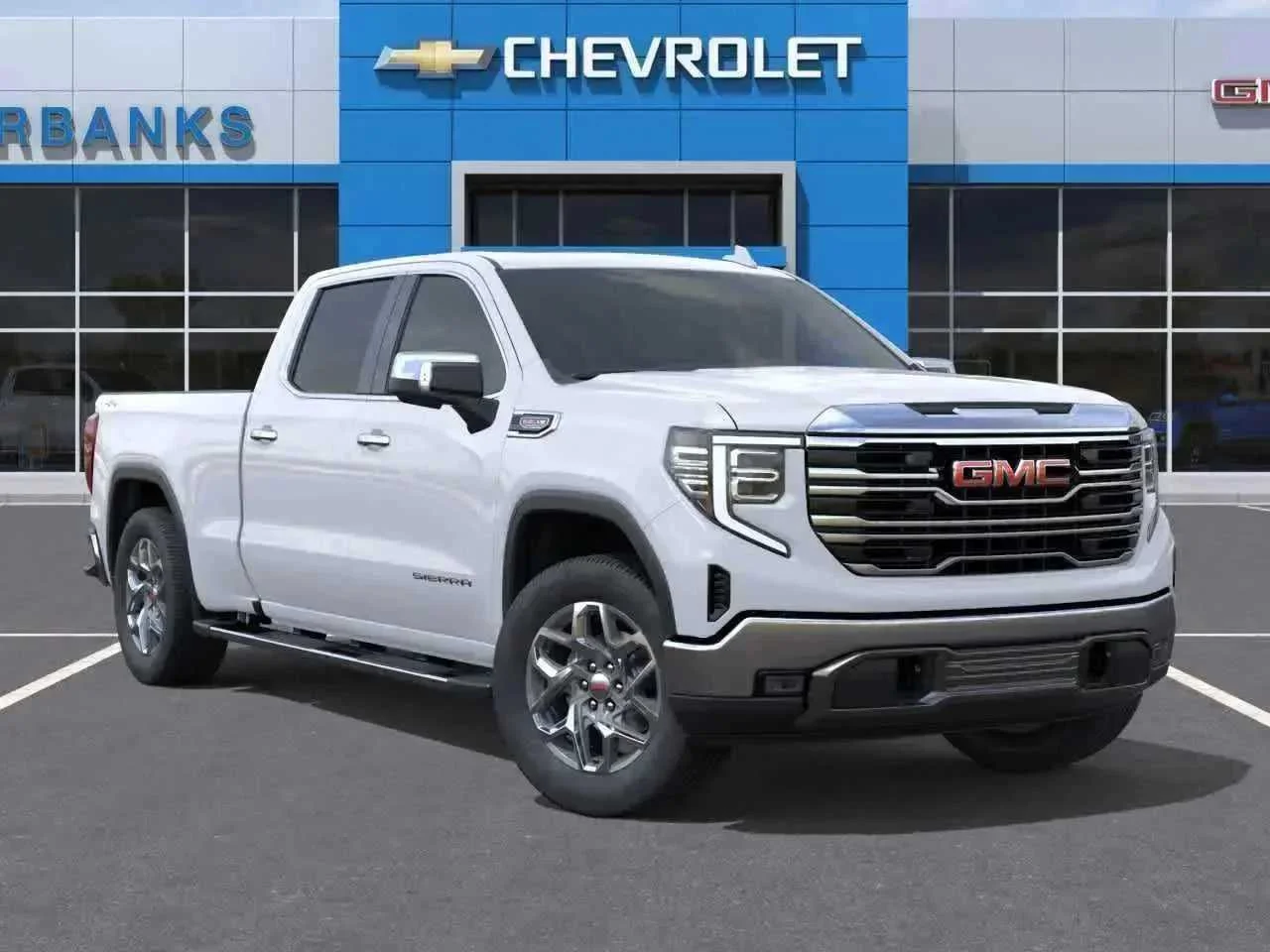 New 2026 Glacier White Tricoat GMC SLT image 7