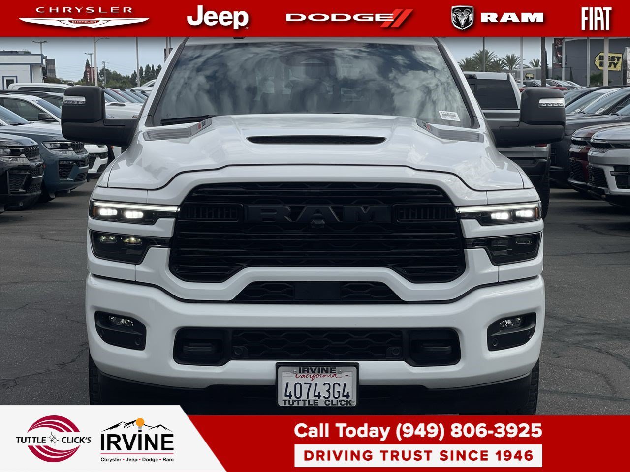 Used 2025 Bright White Clearcoat Ram Laramie image 11