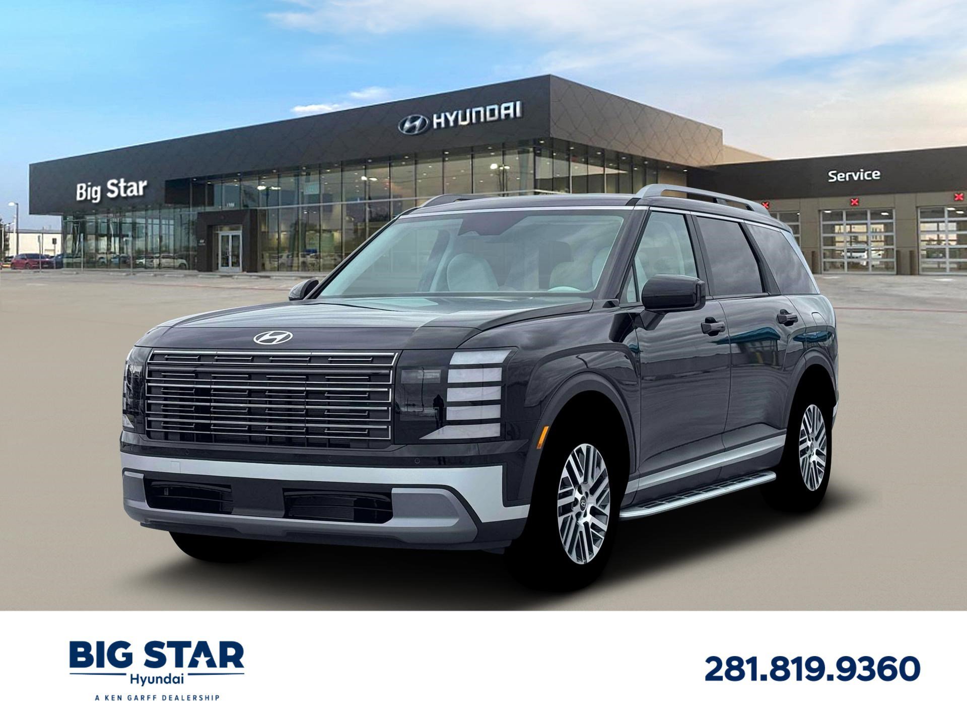 New 2026 Abyss Black Pearl Hyundai SEL FWD image 1