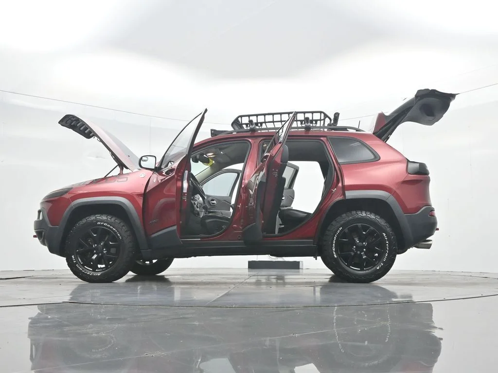 Used 2016 Deep Cherry Red Crystal Pearlcoat Jeep Trailhawk image 46