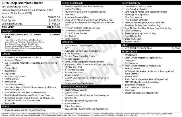 New 2026 Black Jeep Limited image 35