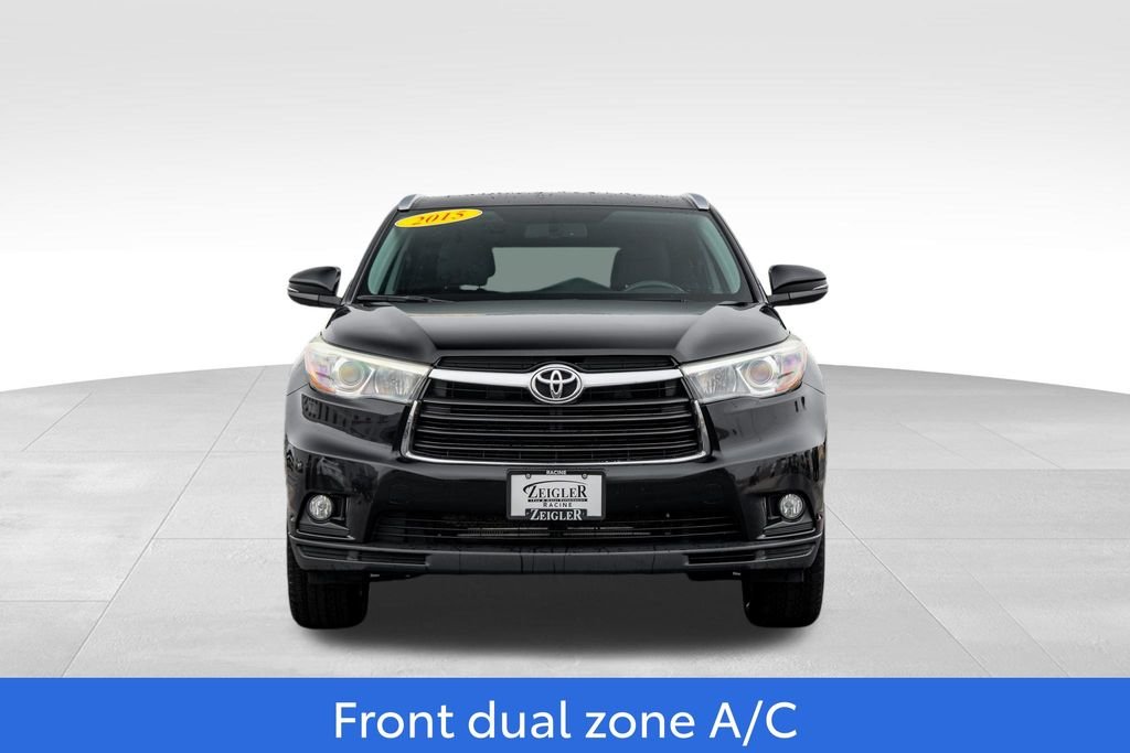 Used 2015 Toyota Highlander XLE with VIN 5TDJKRFH5FS114601 for sale in Mount Pleasant, WI