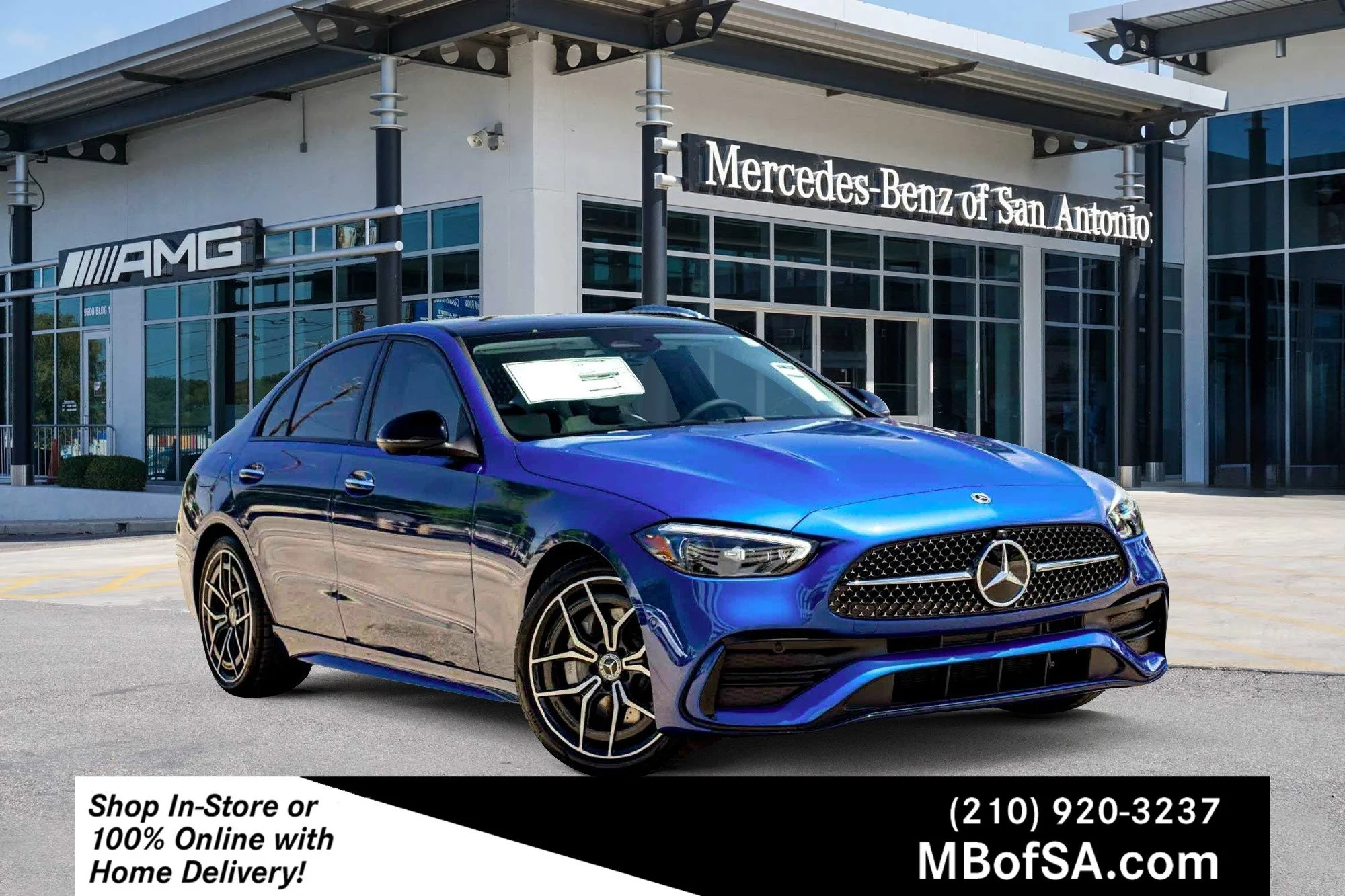 New 2026 Blue Mercedes-Benz C 300 image 1