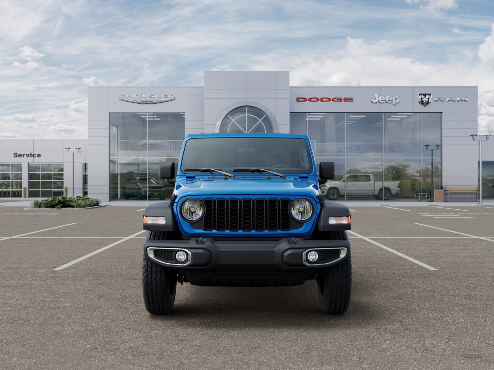 New 2026 Hydro Blue Pearl-Coat Exterior Paint Jeep Sport S image 28