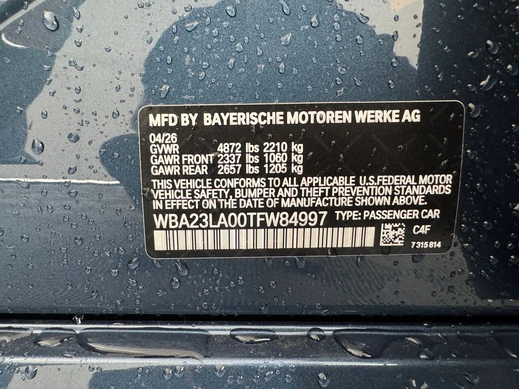 New 2026 Arctic Race Blue metallic BMW 330i xDrive image 21