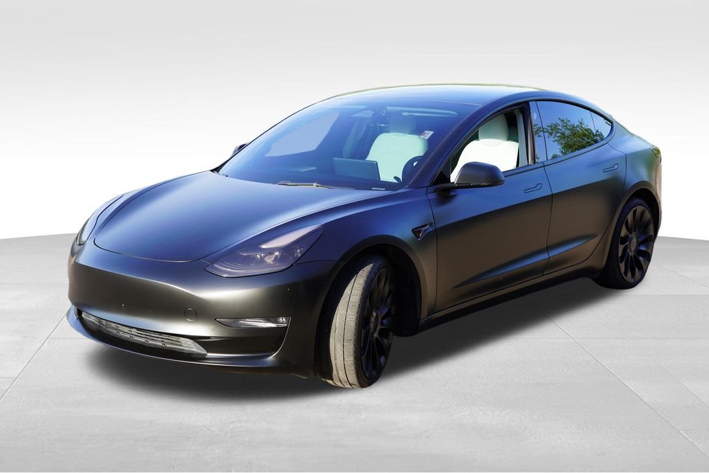 Used 2023 Matte Black Tesla Performance image 11