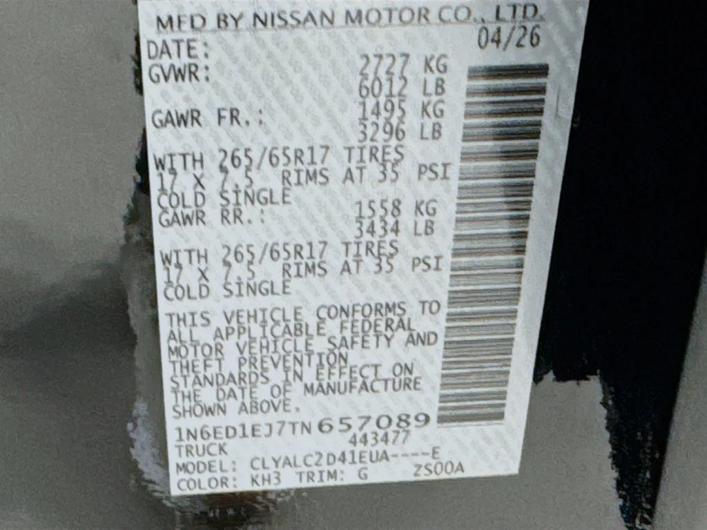 New 2026 Black Nissan SV image 37