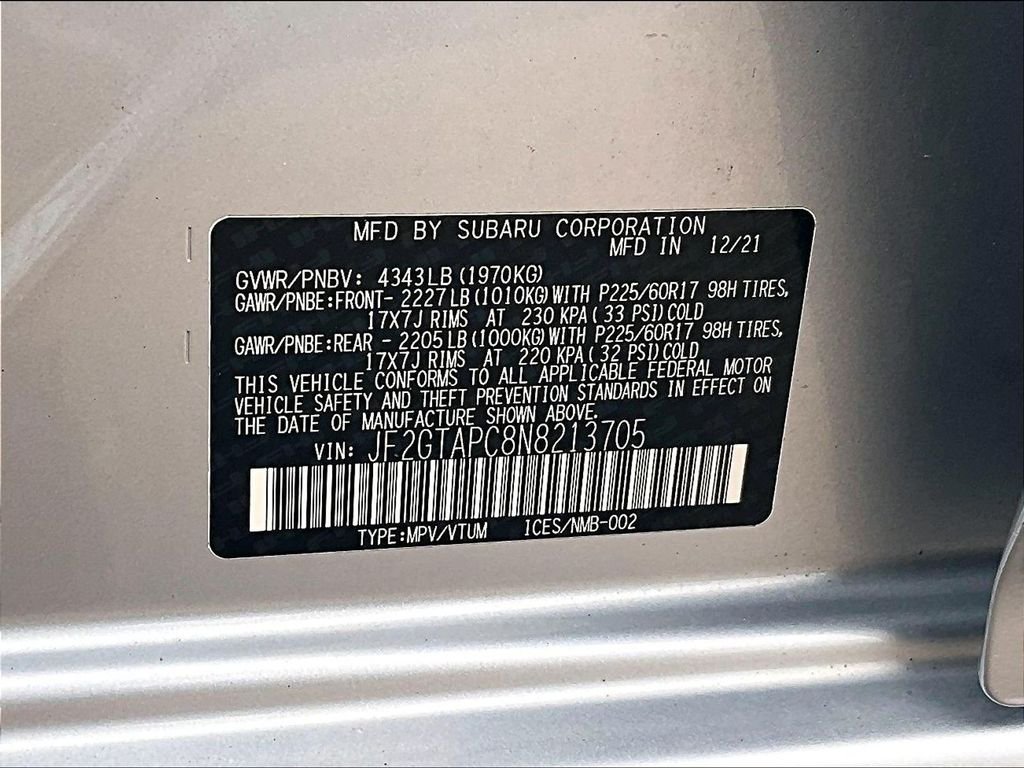 Used 2022 Silver Subaru Premium image 34