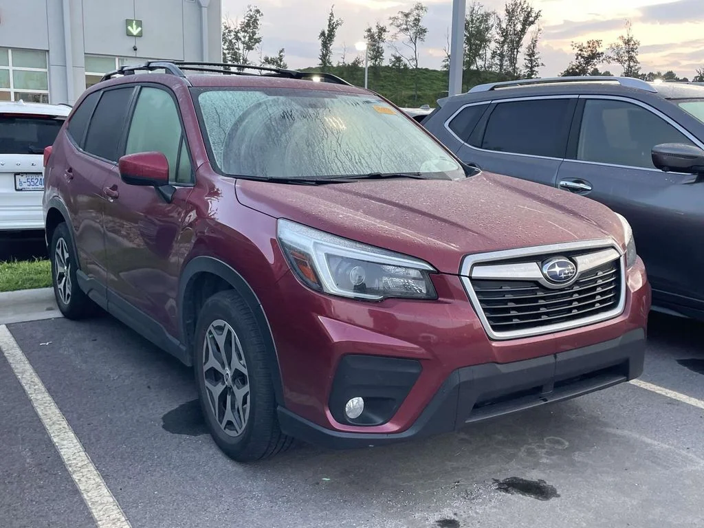 Used 2021 Crimson Red Pearl Subaru Premium image 1