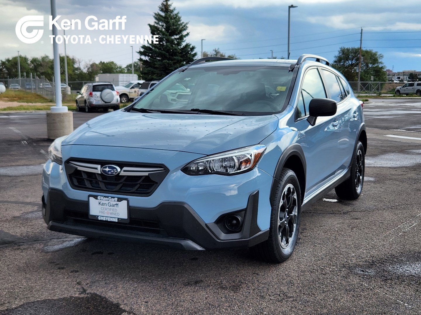 Used 2021 Cool Gray Khaki Subaru Base image 1