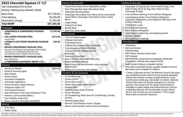 Certified Used 2023 Gray Chevrolet LT image 26