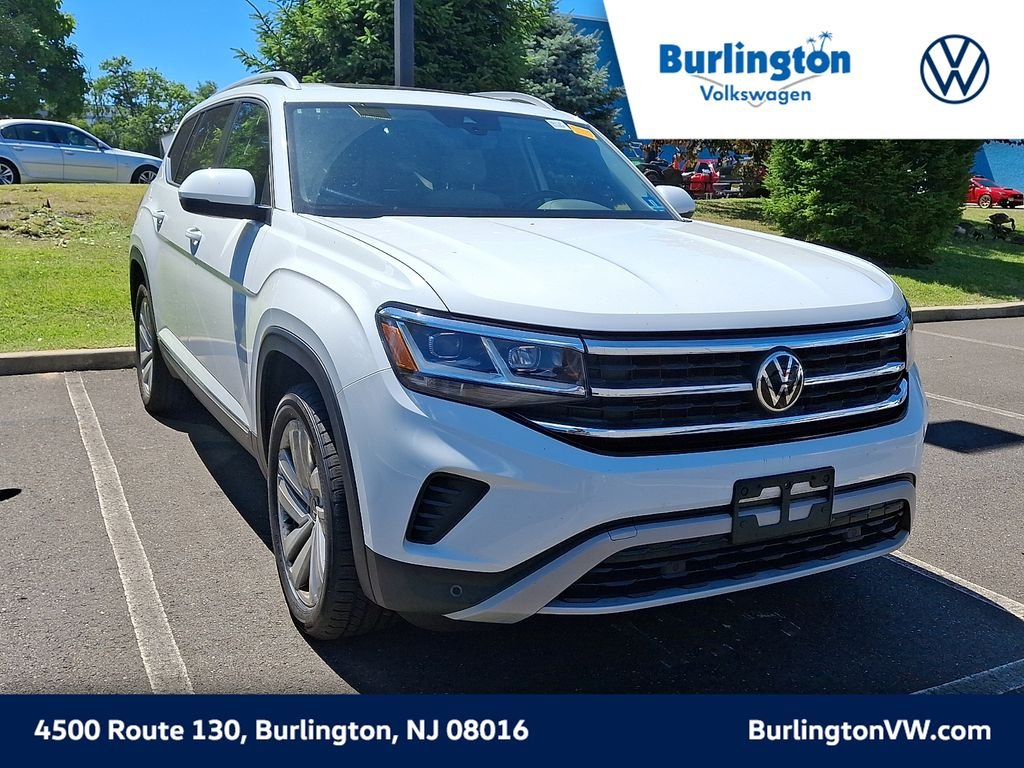 Certified Used 2021 White Volkswagen SEL image 1