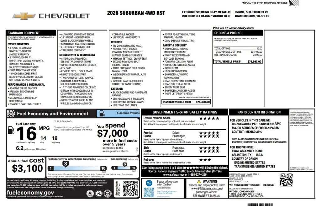 Certified Used 2026 Gray Chevrolet RST image 2