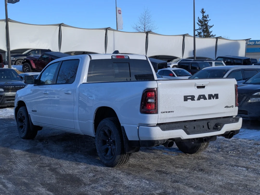New 2026 White RAM Sport - - 64 Box - Panoramic Sunroof - Sport Performance Hood - Hurricane Turbo & More! image 6