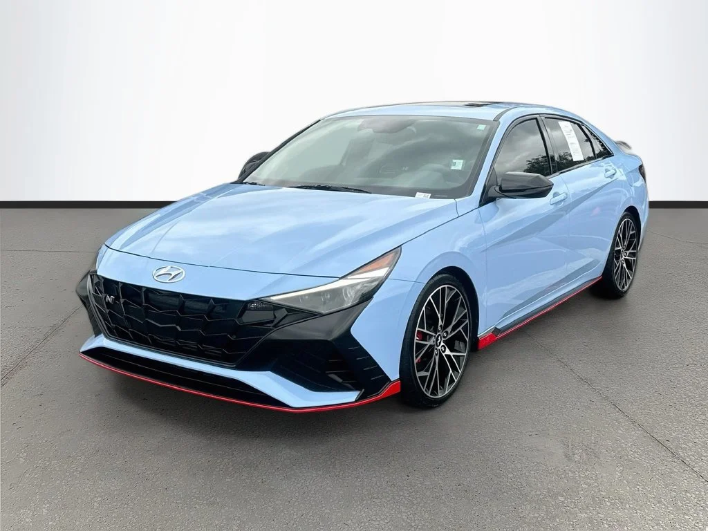 Used 2022 Blue Hyundai Base image 3