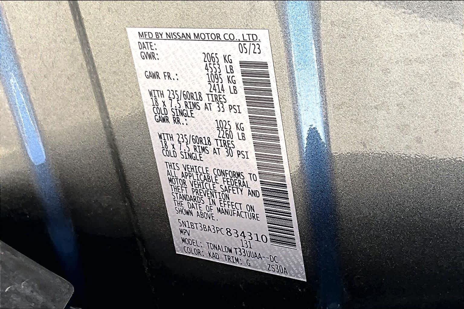 Used 2023 Gun Metallic Nissan SV image 33