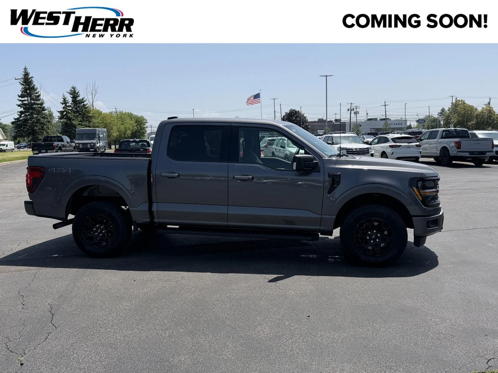 Used 2024 Carbonized Gray Ford XLT image 1
