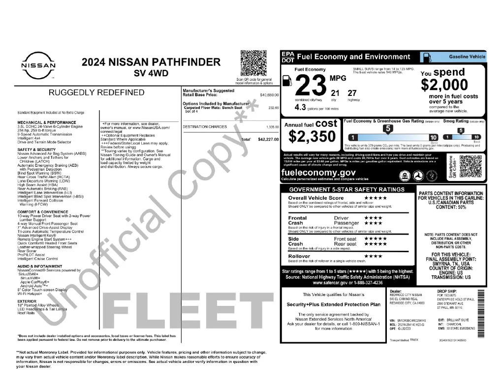 Used 2024 Silver Nissan SV image 5