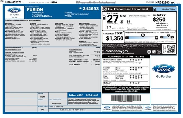2017 Ford Fusion SE FWD's photo