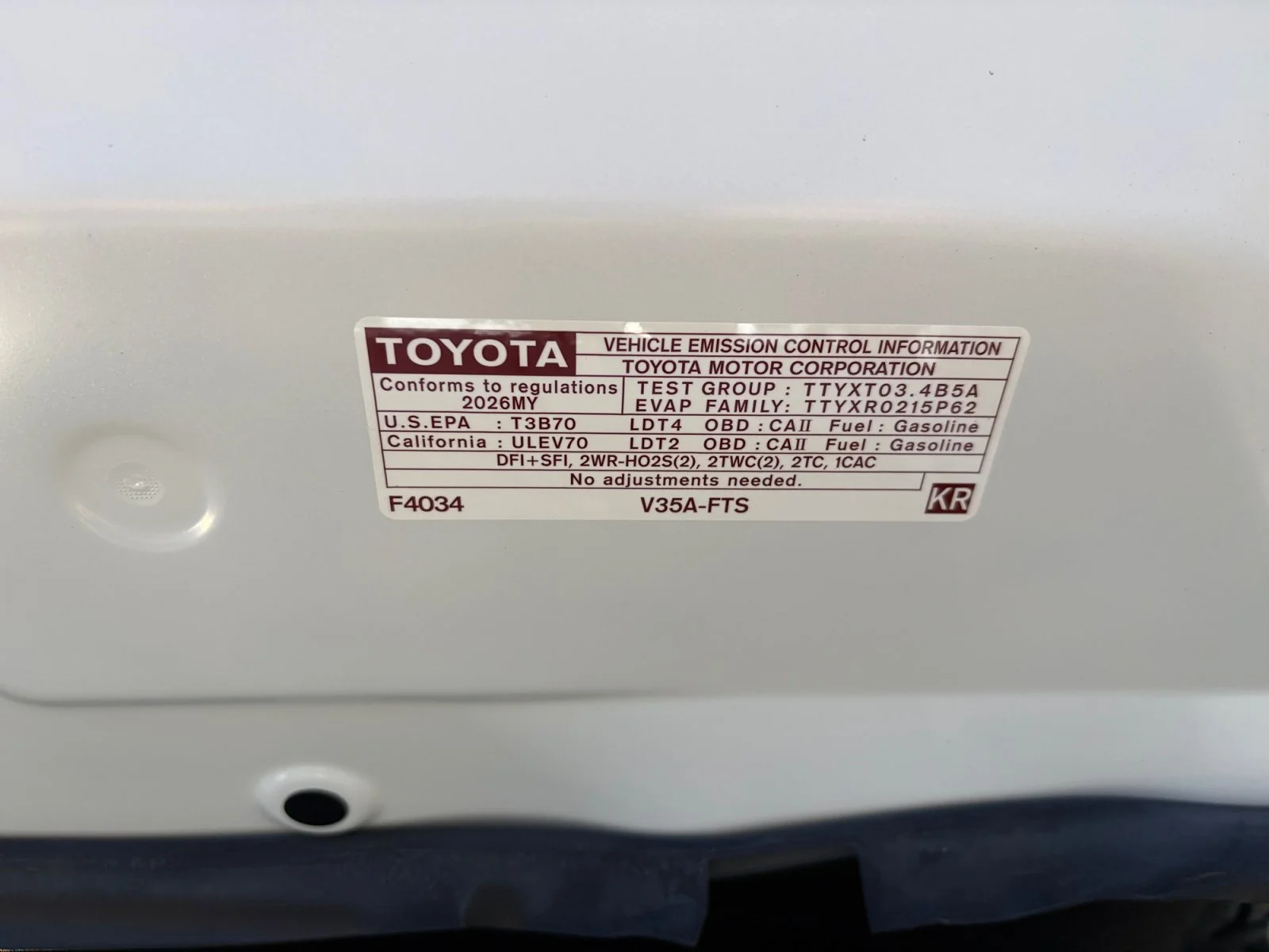 New 2026 Ice Cap Toyota  SR5 image 10
