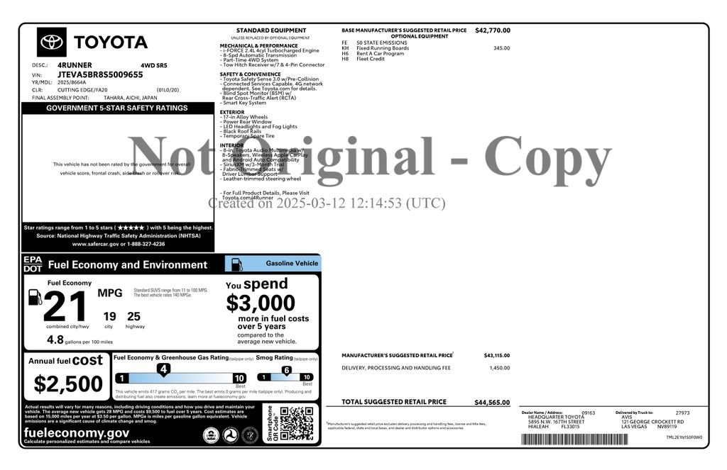 Used 2025 Cutting Edge Toyota SR5 image 4