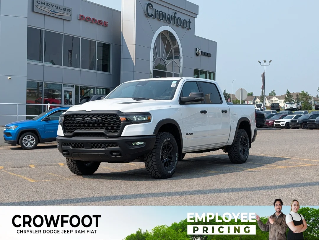 New 2026 White RAM Rebel - - 4x4 - 420HP Turbo I6 - Adaptive Cruise Control - Park Assist & More! image 1