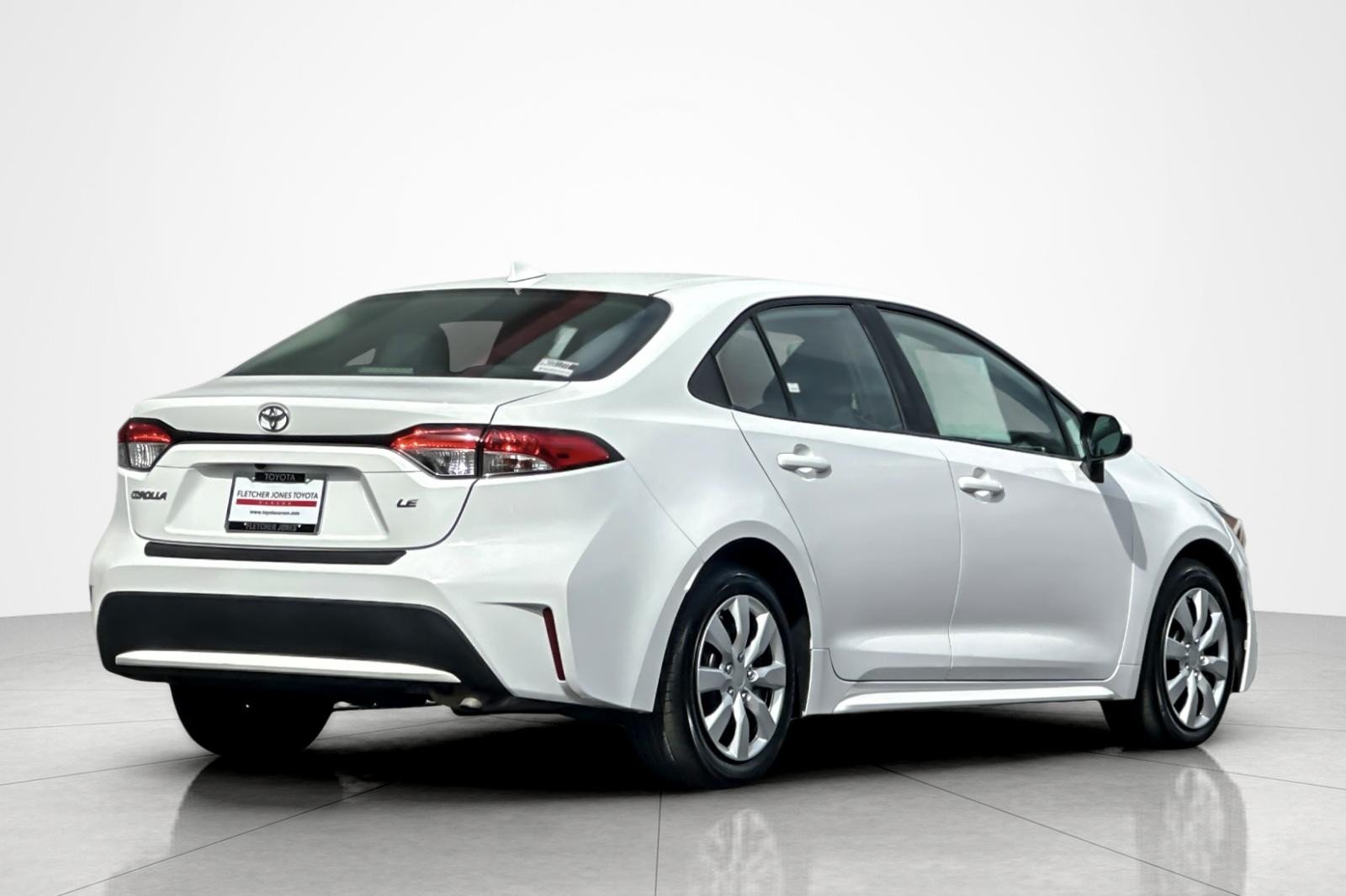 Certified Used 2021 Super White Toyota LE image 5