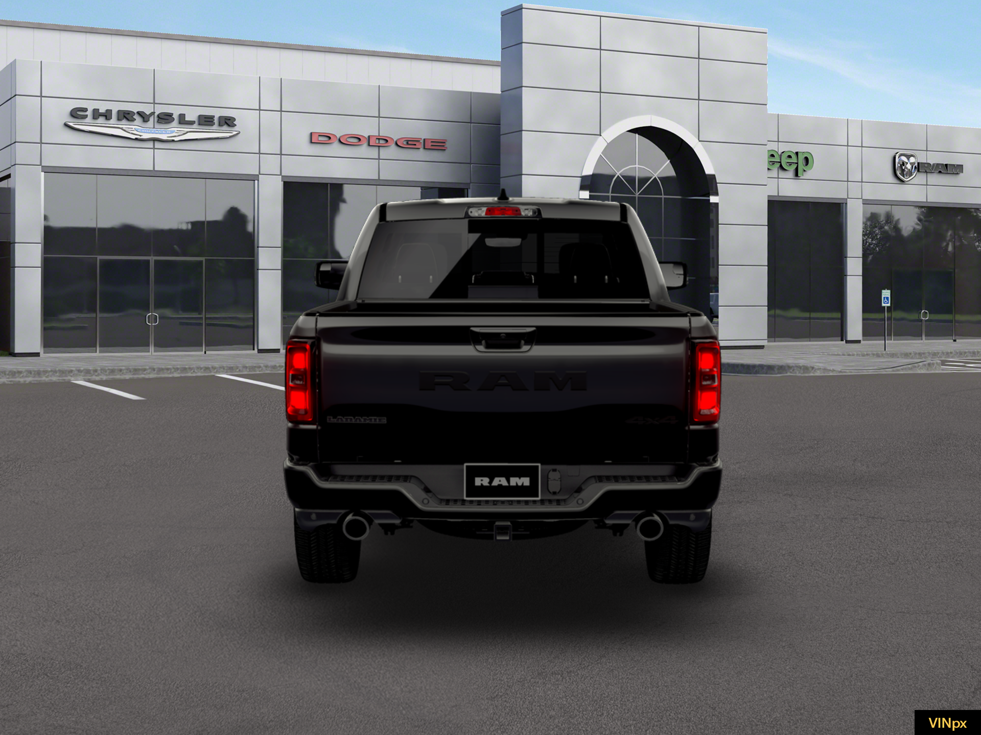 New 2026 Diamond Black Crystal Pearl-Coat Exterior Paint RAM Laramie image 18