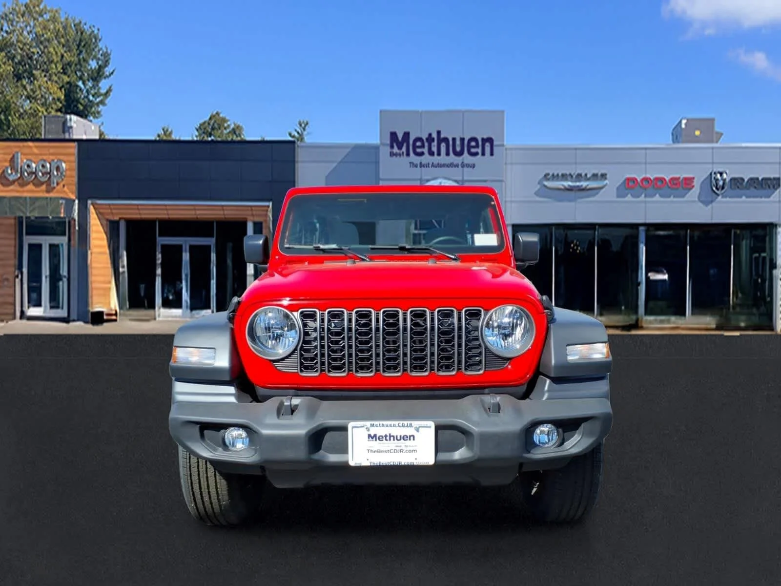 New 2026 Firecracker Red Clear-Coat Exterior Paint Jeep Sport image 2