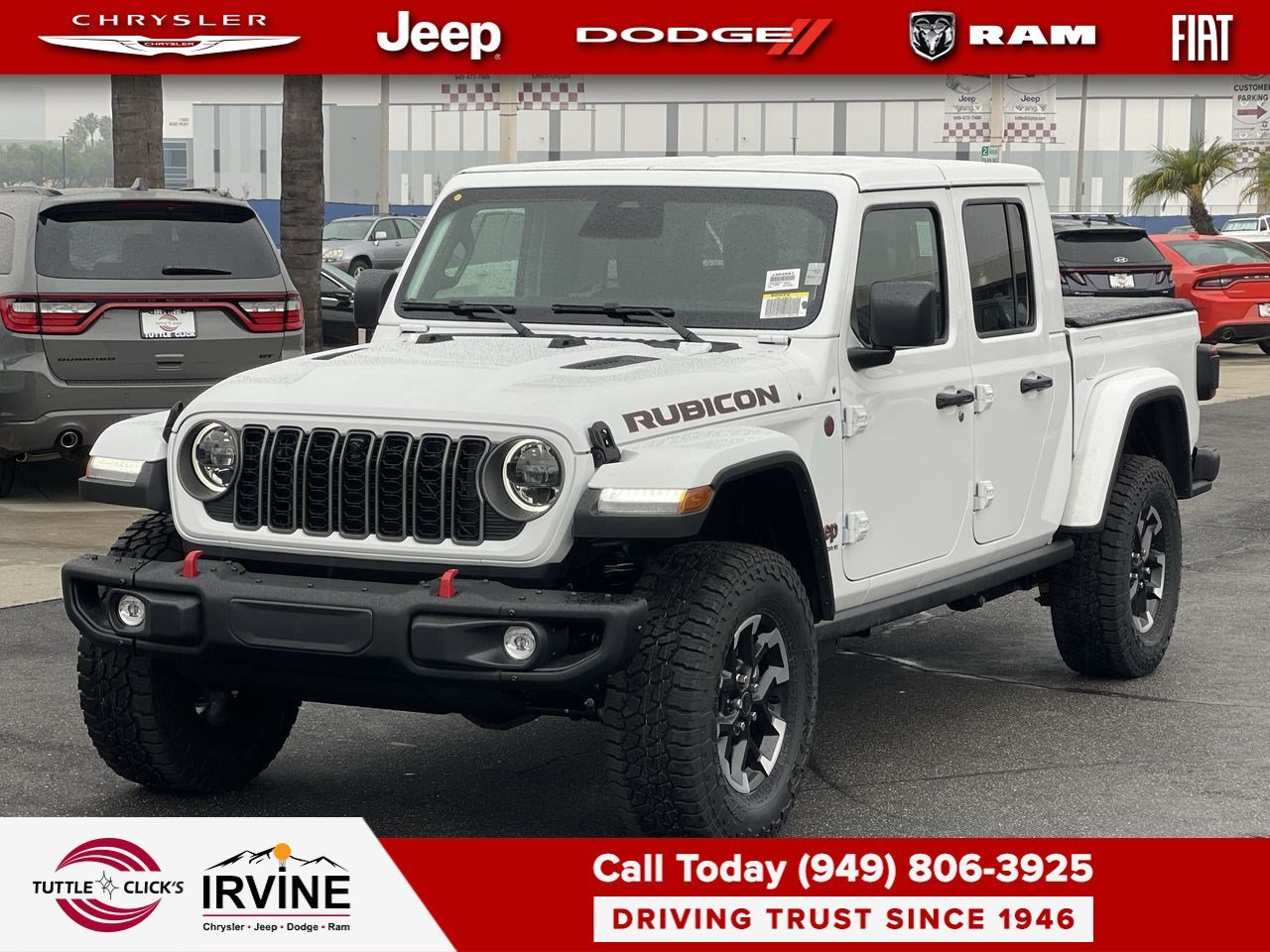 New 2026 Bright White Clearcoat Jeep Rubicon X image 3